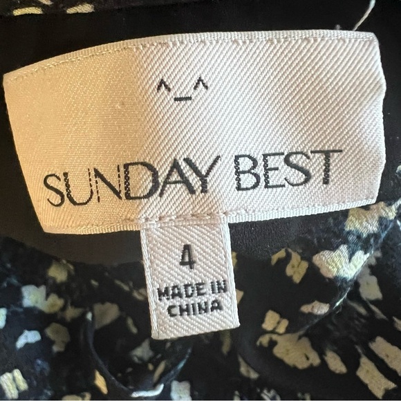 Sunday Best floral open back empire waist mini dress size 4 excellent condition - Picture 11 of 12